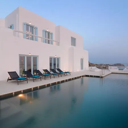 Stunning Mykonos 7 Bedrooms Rosella Private Pool Modern Interiors Pouli فيلة Agios Ioannis Diakoftis